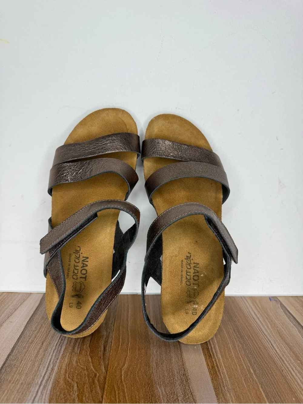 Naot Kayla Sandals Womens Size 40 US 9 Radiant Copper Leather Adjustable Strap